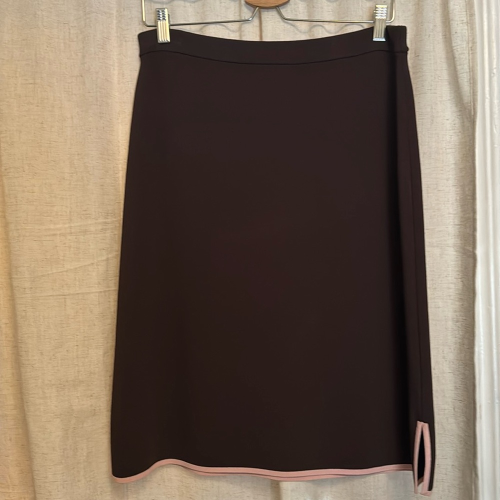 Milano knit A-line skirt